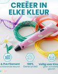Pack de démarrage pour stylo 3D-Filament 10 couleurs
