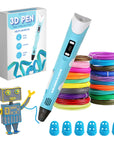3D Pen Starter Pack - Filamento 10 colori